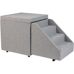 Tired of pet steps that clutter up your house? Need a place to store your pets toys? This unique multi-functional design changes everything! Pet steps, storage unit, perch, and ottoman all in one! But thats not all, its also a beautiful piece of furniture that blends in seamlessly with your home dcor when not is use. Wait! Not done yet! It also features a premium removable basket with three compartments to separate and store pet toys, apparel, and any other pet accessories. Size: One Size.  Colo Dog Organization Station, Dog Window Seat, Cat Feeding Shelf, Steps Storage, Toy Basket Storage, Cat Window Hammock, Pets Toys, Cat Stairs, Dog Organization