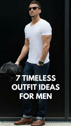 Jeans Outfit Men, High Fashion Men, Timeless Outfits, Fashion Edgy, Mens Fashion Classic, Best Mens Fashion, Outfit Formulas