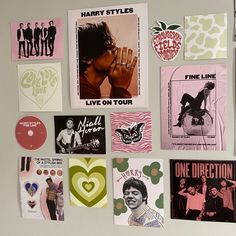 One direction, harry styles Pink Green Aesthetic, Dorm Pink, Aesthetic Harry Styles, Harry Core, Dorm Room Inspiration, Indie Room, Cute Bedroom Decor, Redecorate Bedroom