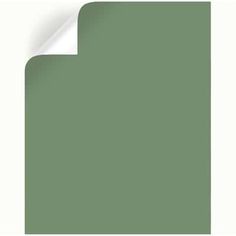 a green sheet of paper with the corner cut out