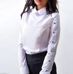 Gender:Women Collar:Turn-down Collar Sleeve Style:Regular Pattern Type:Striped Model Number:029 Clothing Length:Regular Material:Spandex,Polyester Style:Formal Decoration:Button Sleeve Length(cm):Full Fabric Type:Broadcloth Tops And Blouses, Fashion Tops Blouse, Women Office, Collars For Women, Collar Shirt, Work Shirts, Casual Blouse, Long Blouse, Striped Blouse