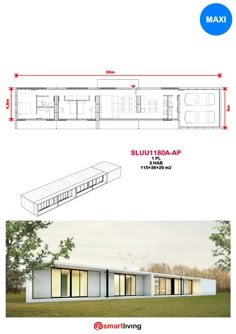 an architectural drawing shows the different sections of a house, and how they are made