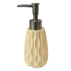 the soap dispenser is made from ceramic