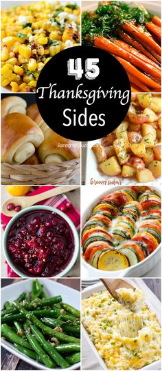 thanksgiving side dishes with text overlay