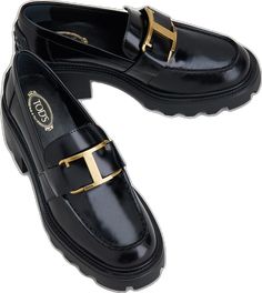 Black Loafers, Timeless Accessories, Rubber Heels, Leather Upper, Dust Bag, Loafers, Band, Heels, Leather