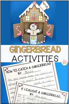 gingerbread activities for kids to practice their writing skills