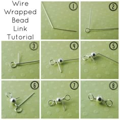 the instructions for wire wrapped bead link