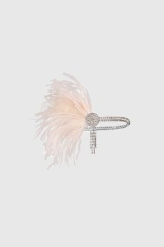 Shop 1920s Headpieces - Feather Rhinestone Headpiece | BABEYOND 1920s Hair Accessories, 1920s Accessories, Flapper Headpiece, Gatsby Headband, 1920s Headpiece, Chain Headband, 1920s Hair, Vintage Headpiece, Rhinestone Headpiece