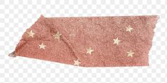 a pink flag with gold stars on it