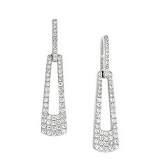 The cubic zirconia drop earrings are a perfect balance of dazzling and understated. The earrings are a beautiful and trendy piece of jewelry. Cubic zirconia stones are becoming increasingly popular and versatile. These earrings are a great way to show off your style and flair. The earrings will dazzle you with their brilliant shine and sophisticated style. Earrings are crafted of high quality, sterling silver -Enjoy free cleaning and inspection at any Day's location for life of these earrings Di Fine Jewelry Diamond White Cubic Zirconia Chandelier Earrings, Diamond White Cubic Zirconia Chandelier Earrings, Diamond Teardrop Crystal Earrings With Diamond Accents, Fine Jewelry Chandelier Earrings In Diamond White, Diamond White Dangle Diamond Crystal Earrings, Fine Jewelry Cubic Zirconia Diamond Earrings, Cubic Zirconia Diamond Earrings With Sparkling Stones, Cubic Zirconia Sparkling Diamond Earrings, Fine Jewelry Diamond Earrings With Cubic Zirconia