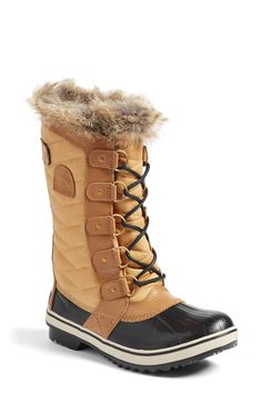 Women's Sorel 'Tofino Ii' Faux Fur Lined Waterproof Boot, Size 7.5 M - Brown Cute Snow Boots, Doc Martens Boots, Womens Waterproof Boots, Sorel Boots, Sorel Womens, Sorel Winter Boot, Duck Boots, Winter Boots Women, Waterproof Boots