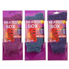 3 Pack Assorted, High bulk wool yarn, Brushed inside, Machine washable and Dryer, 2.13 TOG Rating Size: one size.  Color: Multicolor.  Gender: female.  Age Group: adult. Golden Fashion, Thermal Heat, Heated Socks, Thermal Socks, Work Socks, Winter Comfort, Pink Socks, Winter Socks, Thick Socks