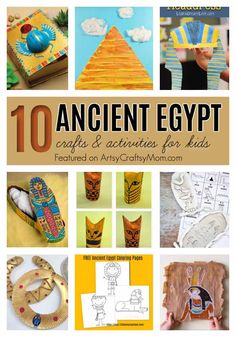 ancient egypt crafts and activities for kids that are fun to do with the kids at home