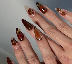 Different Nail Shapes, Hello October, Minimal Nails, Almond Nails Designs, Nails Only, Nail Swag, Nail Patterns, Get Nails, Nail Length