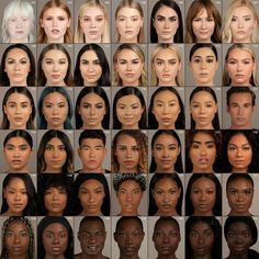 All Skin Colors, Kunstjournal Inspiration, Apply Foundation, Color Skin, Skin Colors, Skin Color Palette, Makijaż Smokey Eye, Best Eyebrow Products