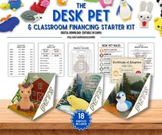 the desk pet and classroom finance starter kit