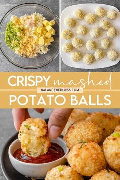 crispy mashed potato balls are the perfect appetizer for any party