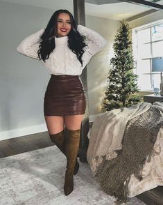 Amanda Ensing, Everyday Outfits Fall, Outfit Ideas For Black Women, Outfit Botas, Winter Date Night Outfits, Winter Trip, Fall Ootd, Latina Fashion Outfits