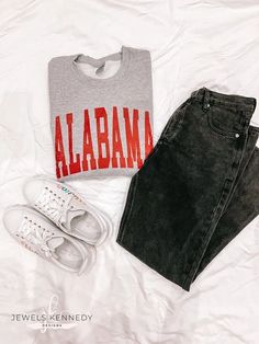 (1) Alabama Crewneck | Jewels Kennedy Designs Crewneck Outfit, Crop Tanks, Oversized Tees, Color Photo, Oversized Tee, Design Color, 50 50, Shopping Cart, Alabama