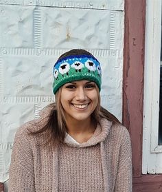 "This fun sheep design headband will be a crowd pleaser.  Intermediate knitting pattern in an adult size.  There is also a matching small dog sweater pattern if you're interested.   https://www.etsy.com/ca/listing/1558969259/feeling-sheepish-knitting-pattern-small  Please note: This is a knitting pattern in an adult size. Price is for Printable download file (PDF) knitting pattern only. NOT a finished product.  Selling of this pattern or finished product of this design is prohibited.  All hats a Headband Knitting Pattern, Headband Knitting, Intermediate Knitting Patterns, Sheep Design, Dog Sweater Pattern, Small Dog Sweaters, Knit Headband Pattern, Autumn Drives, Pdf Knitting Pattern