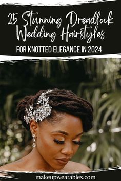 25 Stunning Dreadlocks Hairstyles for Weddings Elegant Updo Locs Hairstyles For Women, Wedding Hair With Dreadlocks, Elegant Short Loc Styles, Micro Loc Wedding Styles, Loc Hairstyles For Wedding, Loc Styles For Wedding Guest, Updo For Locs, Loc Bridal Hairstyles, Locs Updo Hairstyles