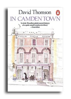 the front cover of david thomas's book in camden town, featuring an old building