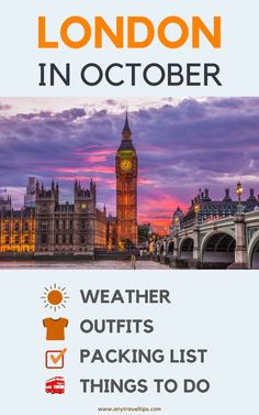 london in october weather outfits packing list things to do