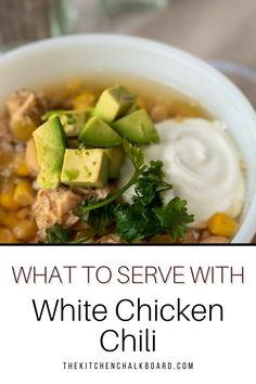 what to serve with white chicken chili