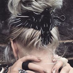 Hair Slide, Halloween Make, Black Feathers, Coven, Larp, Hair Jewelry, Pittsburgh, Hair And Nails, Hair Pins