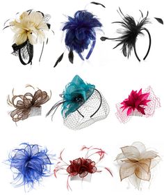 Kentucky Derby Decorations, Tea Party Activities, Diy Fascinator, How To Make Fascinators, Fascinator Hats Diy, Tea Hats, Headpiece Diy, Wedding Hairband, Diy Barbie Clothes