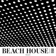 a black and white photo with the words beach house on it