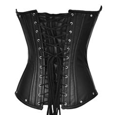 Crafted from Real Leather, the Under bust Lacemade Corset is a versatile option that can cater to multiple purposes, including tight-lacing, body shaping, and waist training. It is a valuable investment for those looking to achieve their desired figure or aesthetic, as well as an attractive look. This corset will set you apart from the crowd and make you the center of attention.This Leather Under Bust Corset provides significant lumbar, mid-line, and lower back support and may improve posture wh Pirate Corset, Leather Corset Top, Black Leather Corset, Under Bust Corset, Corset Looks, Cincher Corset, Waist Shapers, Steel Boned Corsets, Lace Tights