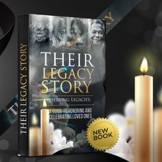 the book cover for their legacy story with candles