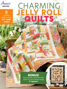 a magazine cover with an image of a quilt