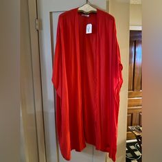 Reposhing This Item I Purchased From @Greenwheat. Nwt It Is Oversized And A Little Big For Me But A Beautiful Kimono!! 100% Rayon Will Fit Xl Or Even The Plus Sizes! Questions? Leave A Comment Below! Red V-neck Summer Outerwear, Casual Long Red Outerwear, Lightweight Long Red Outerwear For Beach, Long Red Beach Outerwear, Casual Red Open Front Top, Culture Code, Beautiful Kimono, Code Red, Red Long Sleeve Shirt