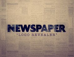 news paper with the word logo revealed on it