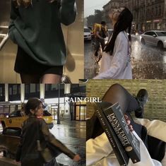 Outfits When Raining, Rain Outfits For Women, Outfit Rain, Vibe Music, Girl Vibe, Donna Tartt, Music Books, Dark Feminine Aesthetic, Rory Gilmore