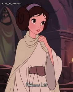 princess leia from star wars the clone