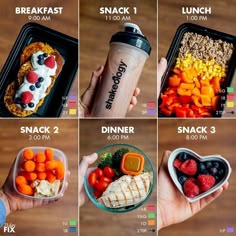 Pasti Fit, Makanan Rendah Kalori, Resep Smoothie, 21 Day Fix Meals, Easy Healthy Meal Prep, Breakfast Snacks