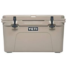 the yeti cooler is shown on a white background