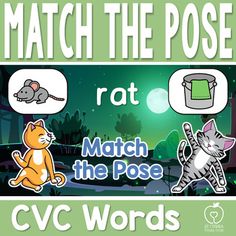 the match the pose game with cats and mice