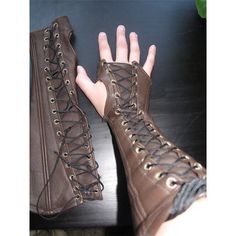 Product Description Medieval Armor Gloves Wide Cuffs Bracers Steampunk Warrior Gauntlet Renaissance Material: Faux leather Occasion: Halloween, Cosplay, Gift Color: Black, Brown Package: 1 Pair of Bracers Notes: Due to various factors such as display brightness and light brightness, the actual color of the product may be slightly different from the website picture. Please allow a slight deviation between the data and the manual measurement. About Us Payment Returns Tips Contact Us We are profess Steampunk Gloves, Larp Ideas, Armadura Cosplay, Medieval Cosplay, Leather Bracers, Yennefer Of Vengerberg, Cosplay Armor, Leather Armor, Medieval Costume