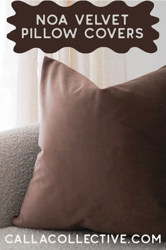 brown velvet pillow, coffee brown, brown home aesthetic, dark neutrals, washable pillow covers, waterproof pillows, velvet accent pillows, luxury home accents, bedroom ideas, living room ideas, glam home style, modern home style, calla collective Brown Home Decor, Match Colors, Brown Velvet, Velvet Pillow, Velvet Pillow Covers, Coffee Brown, Velvet Pillows, Velvet Fabric, Mix And Match