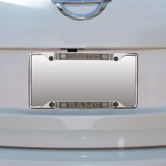 a car license plate with an ornate design on it