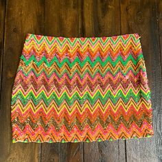 Amazing Skirt! Check Out My Other Listings, I’m Downsizing My Closet! New To Poshmark? Use Code Ellelea For $10 Off Your First Order! Party Mini Skort In Multicolor, Skirt Silk, Hippie Skirts, Haute Hippie, Green Pink, First Order, Pink And Green, Mini Skirt, Sequin