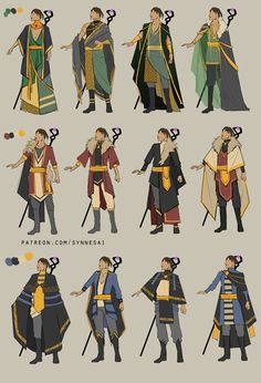 an image of some people in medieval costumes