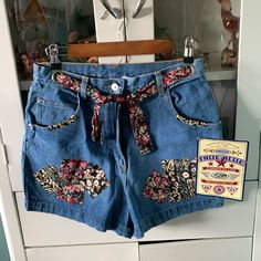 True Blue Jr Sz 11/12 Vintage Jean Shorts Patchwork Nwt. There Are Spots On These As Pictured. Might Come Out In Wash? Retro Blue Jean Shorts, High Waist Blue Cotton Shorts, Blue High-waist Cotton Shorts, Blue High Waist Cotton Jean Shorts, Retro High Waist Blue Jean Shorts, High Waist Blue Cotton Jean Shorts, Blue High-waisted Cotton Jean Shorts, Retro Blue Cotton Jean Shorts, Retro Blue Jean Shorts For Spring