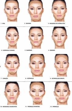 Face Contouring Makeup, Nose Makeup, Makeup Face Charts, Makeup Artist Tips, Face Makeup Tips, Face Makeup Tutorial