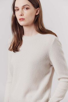 The return of our beloved antony sweater in our exclusive putty shade. made from high-quality cashmere this knitwear adds dimension to your wardrobe with its luxurious texture.    - 100% cashmere  - oeko-tex certified  - mid weight  - cold hand wash and lie flat to dry. for tips on how to care for cashmere see our cashmere guide here  - model is 5'10" is a size 8 and is wearing size small Cozy Cream Cashmere Sweater, Fall Cream Cashmere Sweater, Cream Textured Cashmere Sweater, Cream Textured Knit Cashmere Sweater, Cream Fine Knit Cashmere Sweater, Fine Knit Cashmere Sweater In Cream, Cream Cashmere Sweater With Ribbed Cuffs, White Textured Knit Cashmere Sweater, Cream Long Sleeve Cashmere Sweater