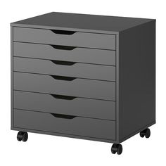 the drawer unit has five drawers and four casteors on each side, which is $ 29 99